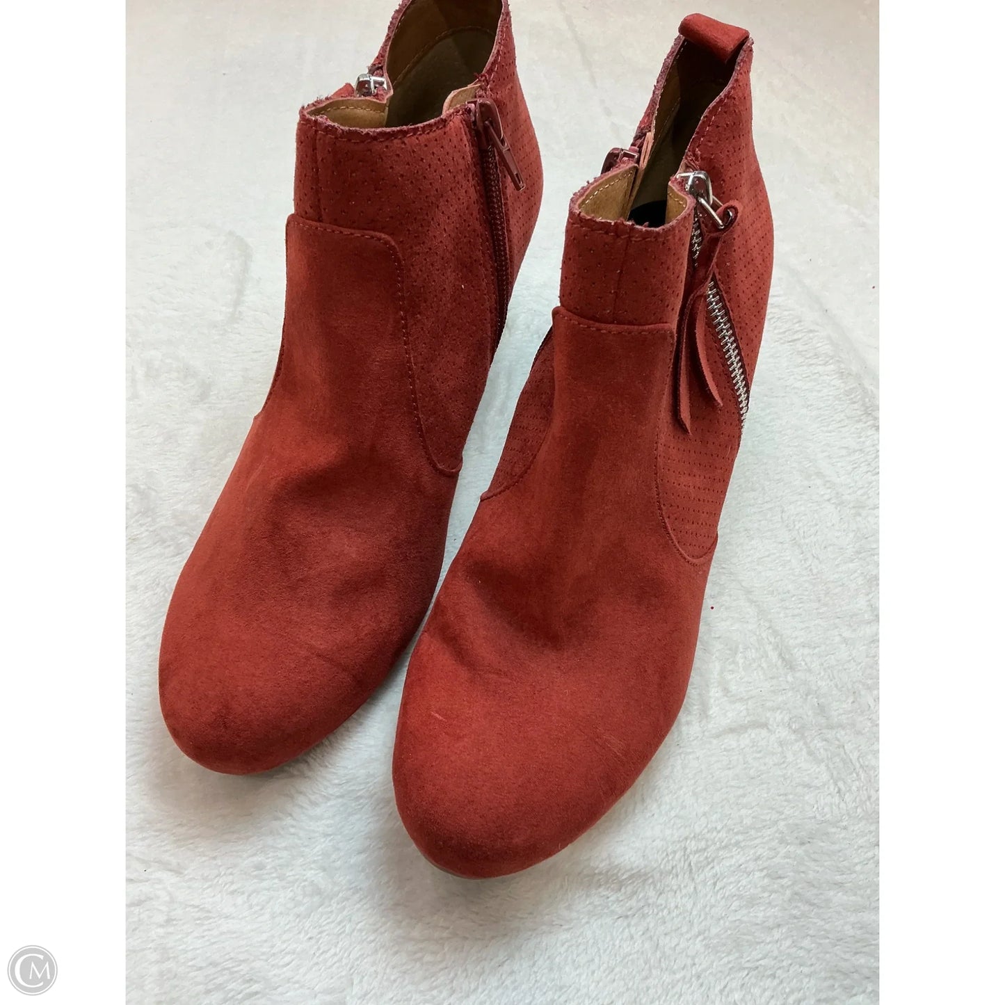 Boots Ankle Heels By Dolce Vita In Red, Size: 8.5