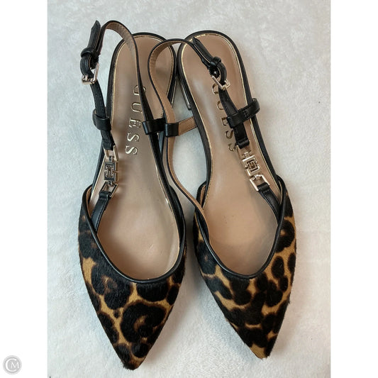 Shoes Flats By Guess In Animal Print, Size: 8.5