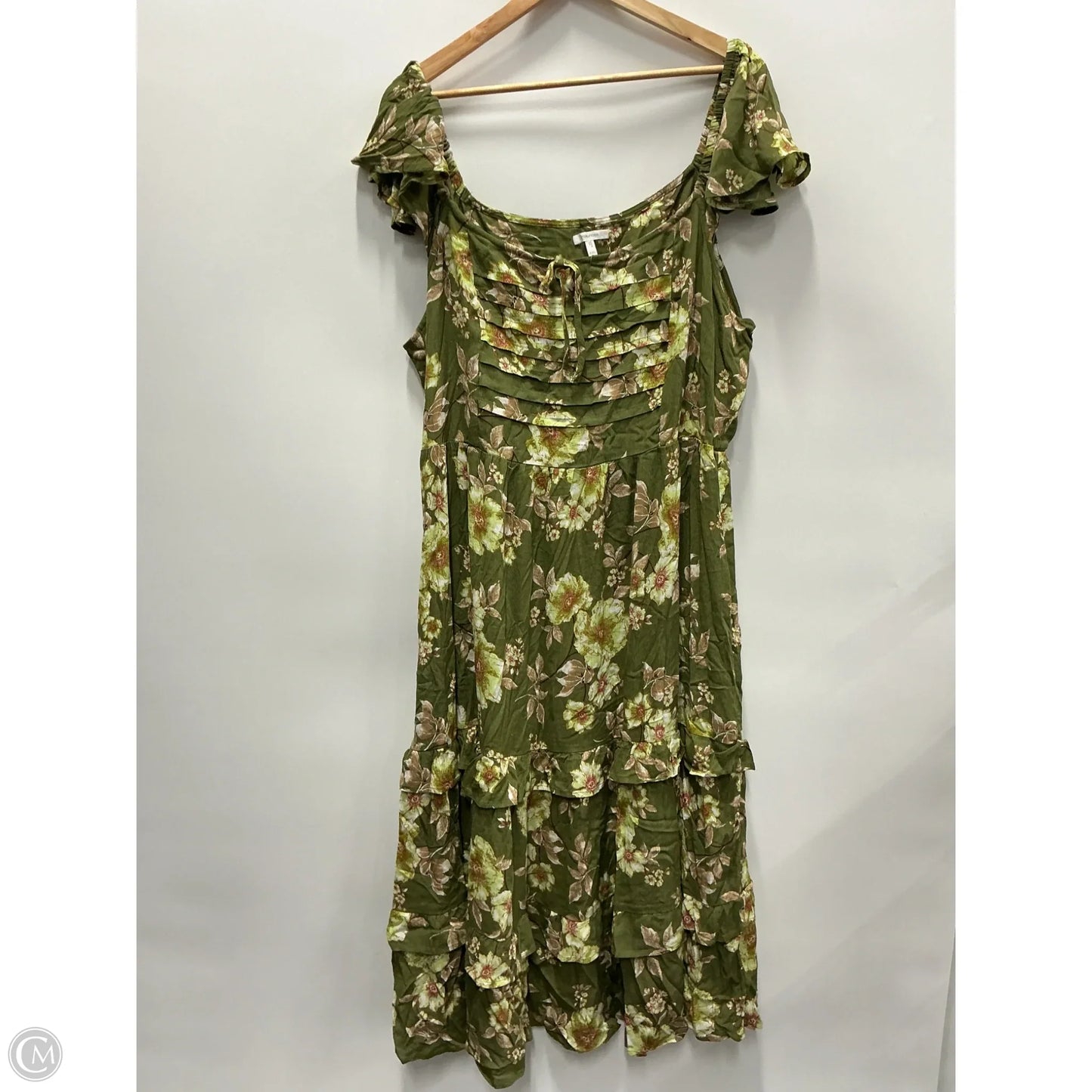 Dress Casual Maxi By Maurices In Green, Size: 1x