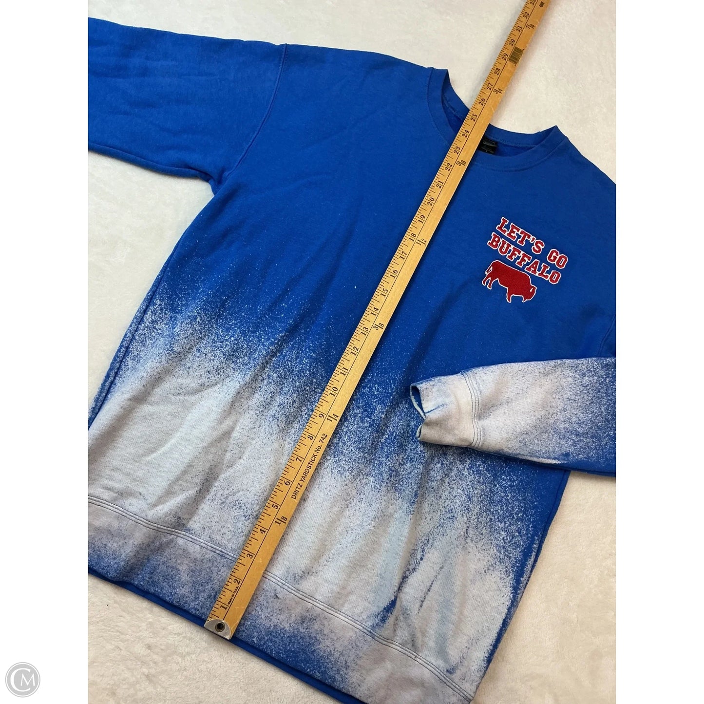 Sweatshirt Crewneck By Tultex In Blue, Size: S