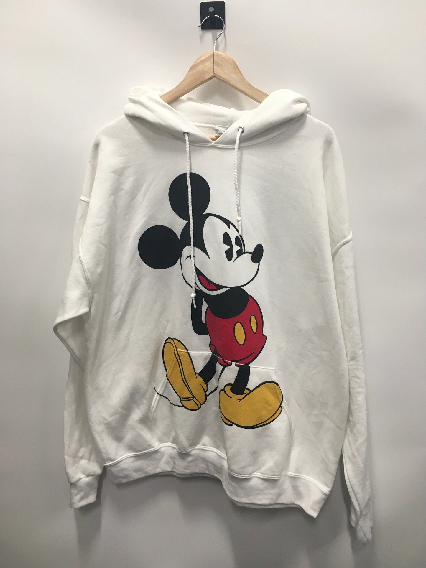 White Athletic Sweatshirt Hoodie Disney, Size Xl