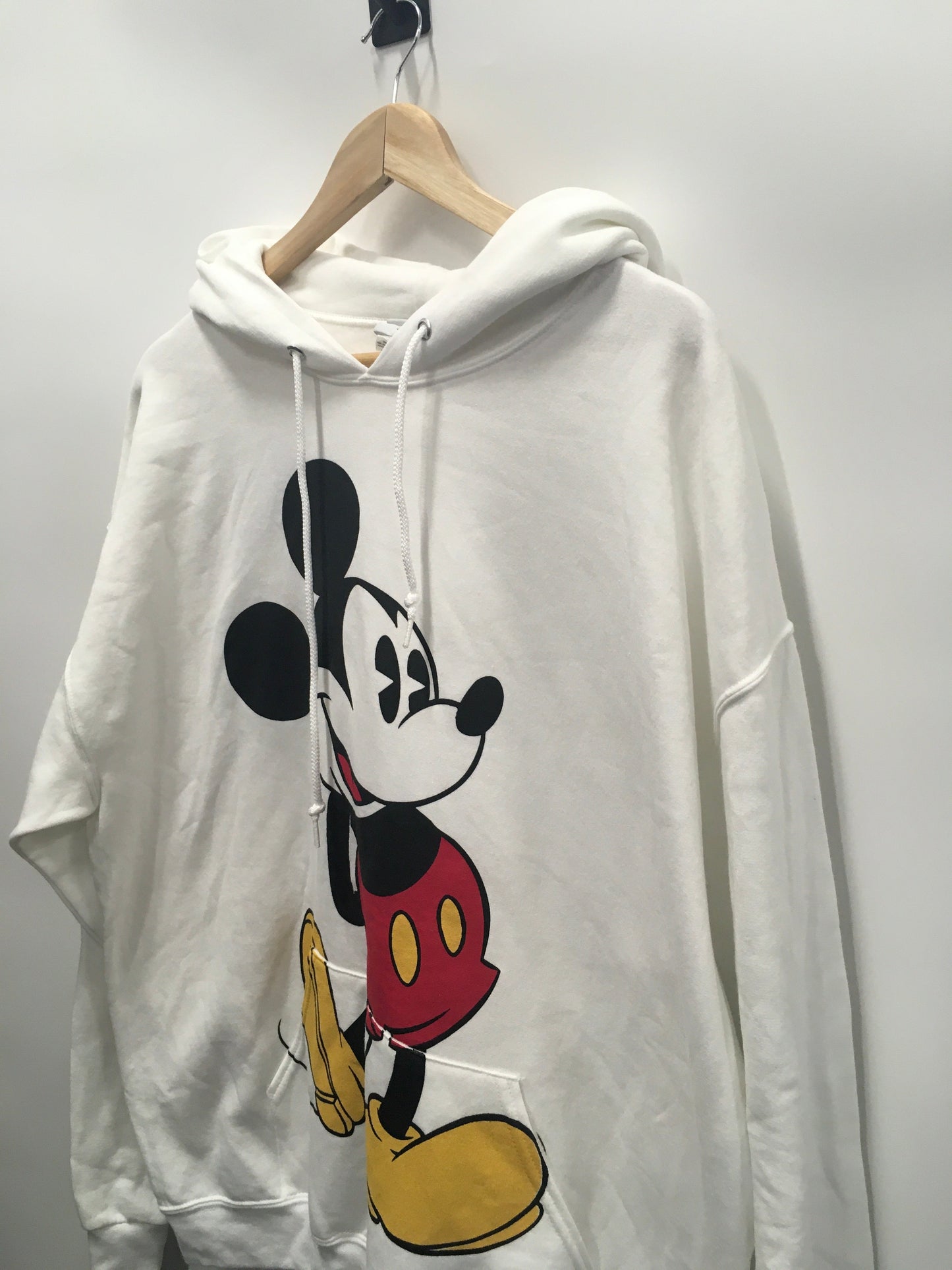 White Athletic Sweatshirt Hoodie Disney, Size Xl