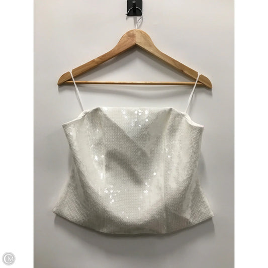 Top Sleeveless By Express In White, Size: L