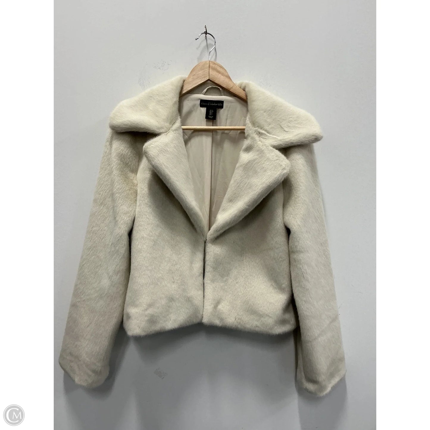 Jacket Faux Fur & Sherpa By House Of Harlow In Cream, Size: S
