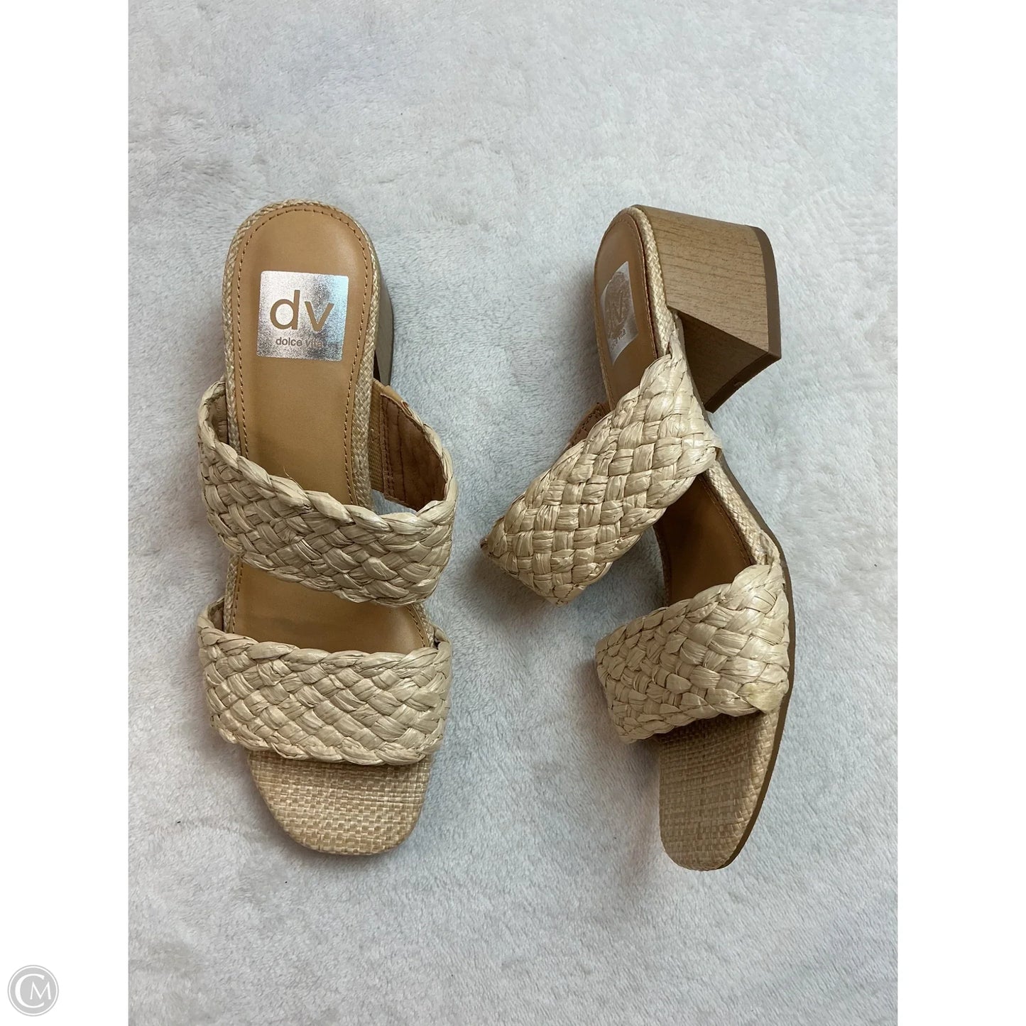 Sandals Heels Block By Dolce Vita In Tan, Size: 8
