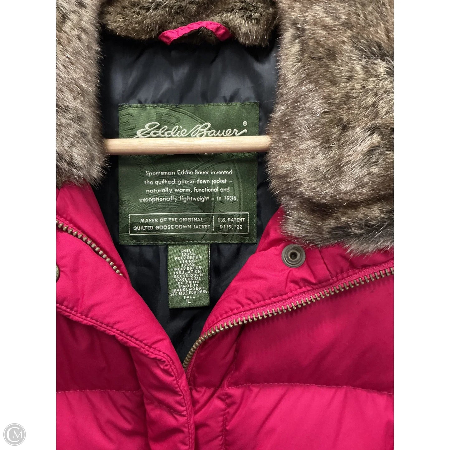 Vest Puffer & Quilted By Eddie Bauer In Pink, Size: L