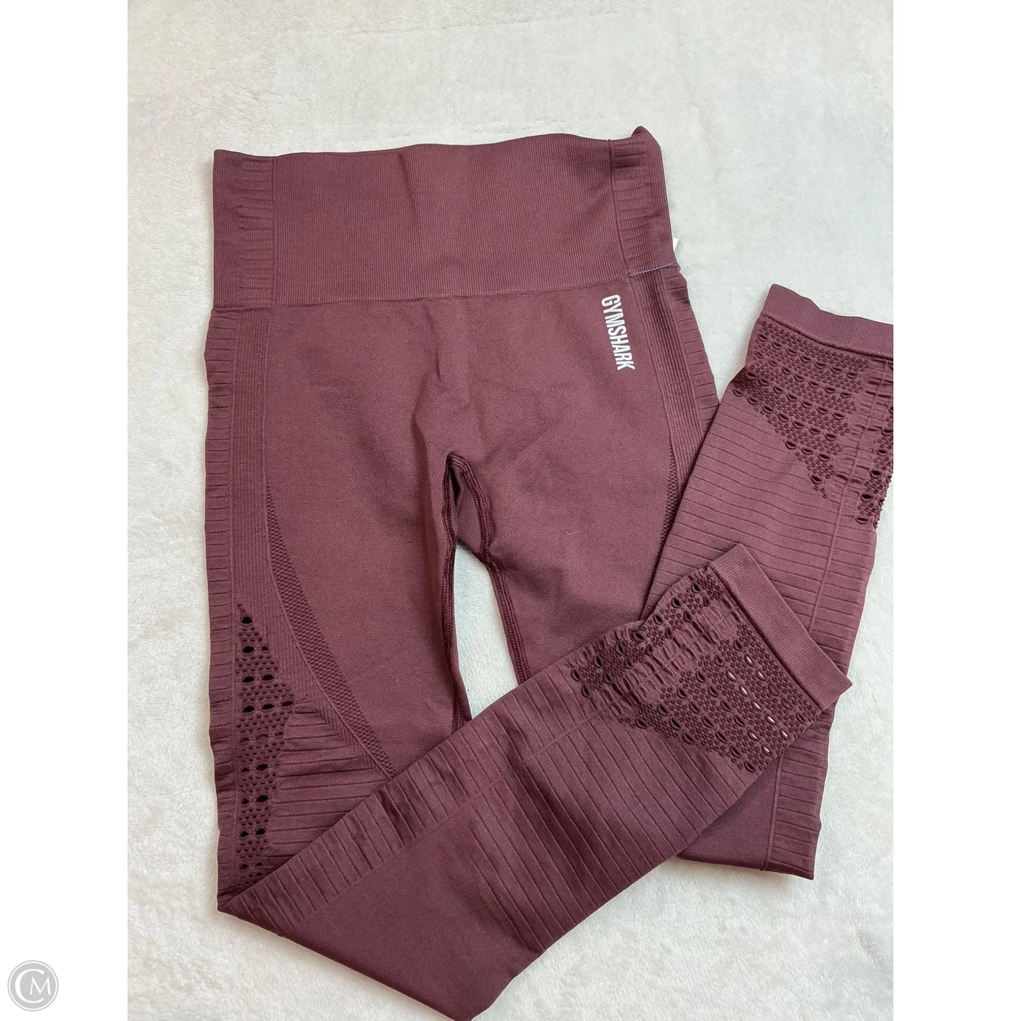 Athletic Leggings By Gym Shark In Maroon, Size: Xs