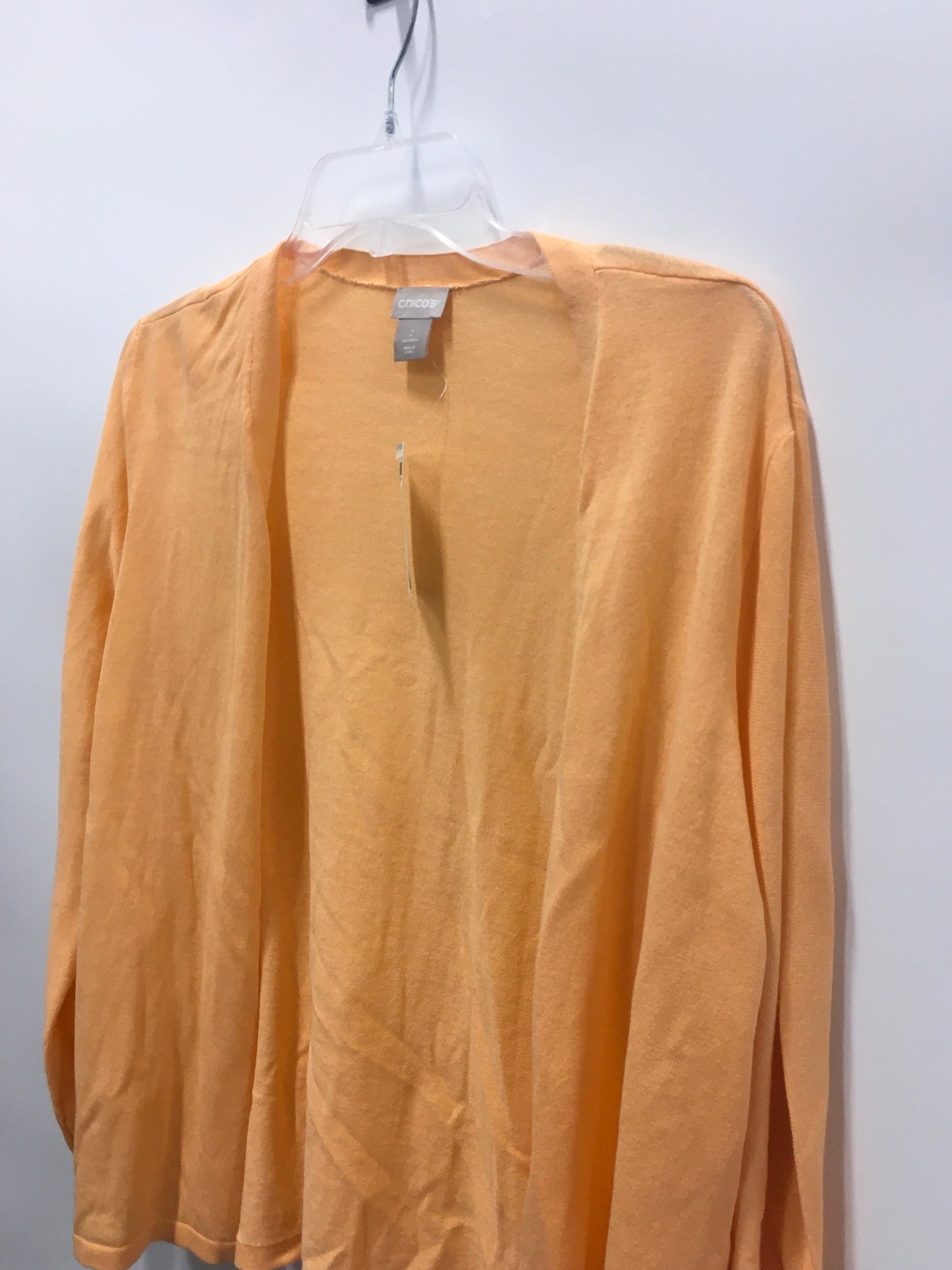 Orange Cardigan Chicos, Size 2