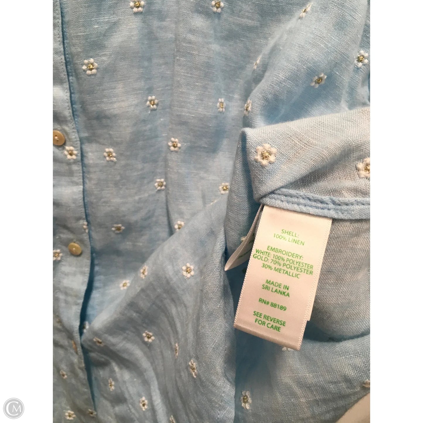 Top Long Sleeve Designer By Lilly Pulitzer In Blue, Size: L