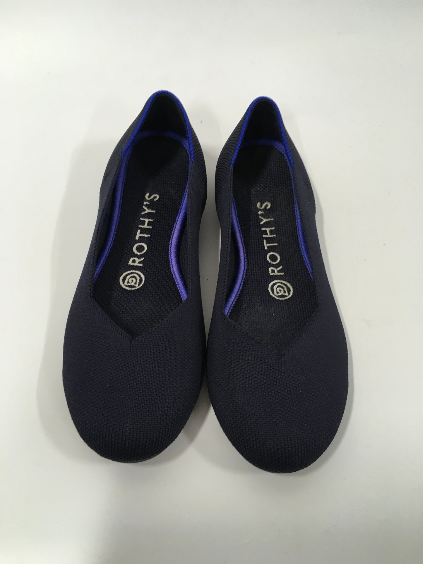 Navy Shoes Flats Ballet Rothys, Size 6.5
