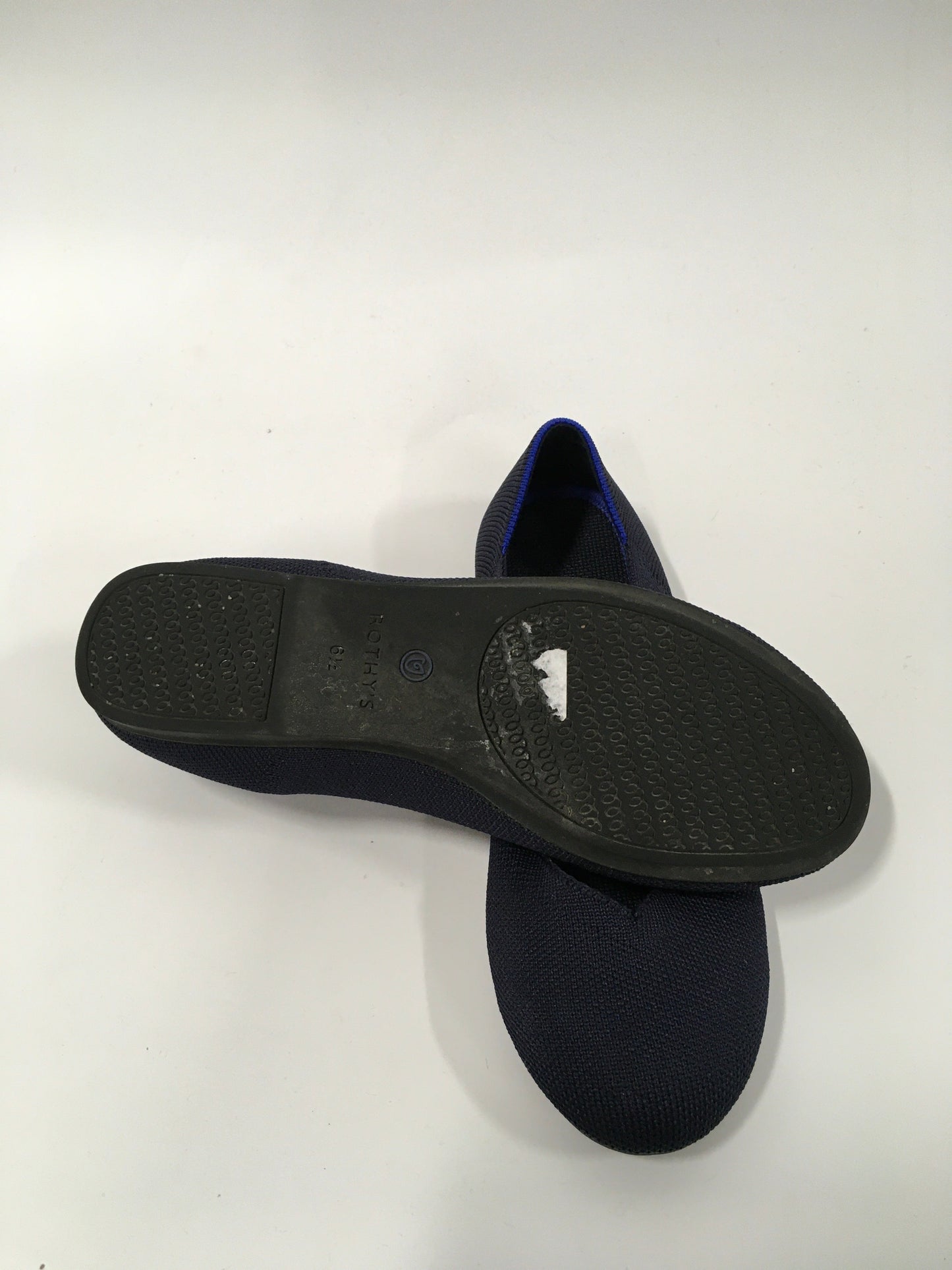 Navy Shoes Flats Ballet Rothys, Size 6.5