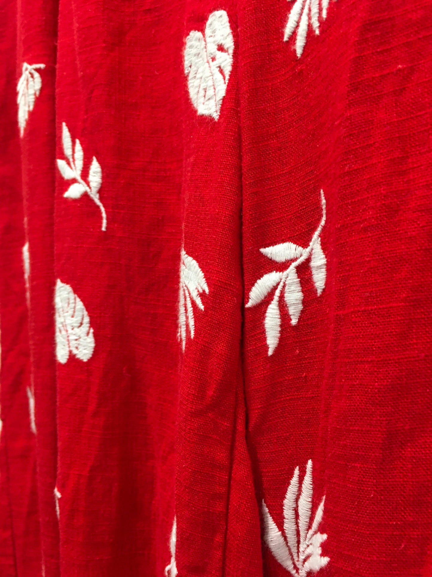 Red Pants Linen Ann Taylor, Size 2