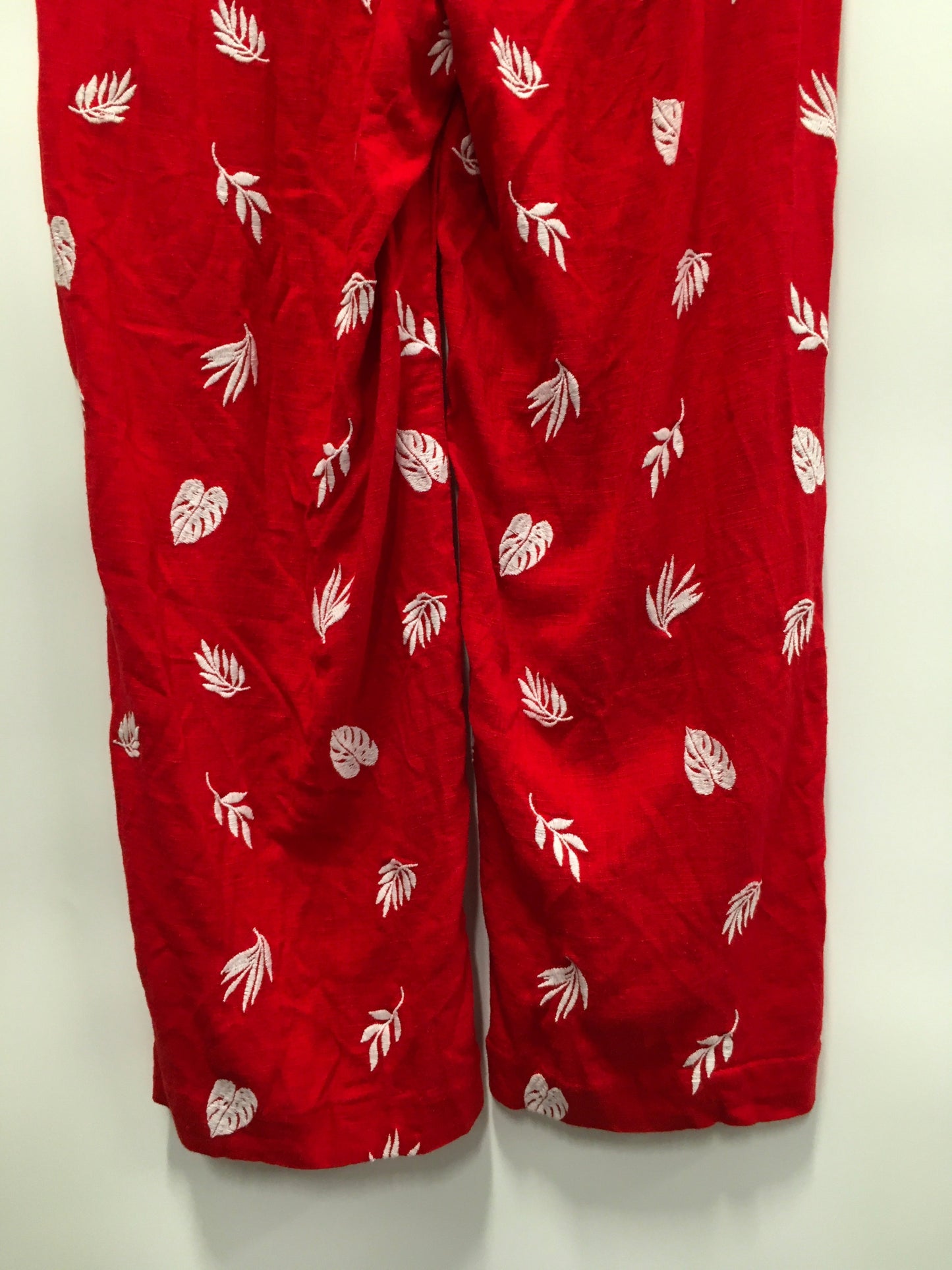 Red Pants Linen Ann Taylor, Size 2