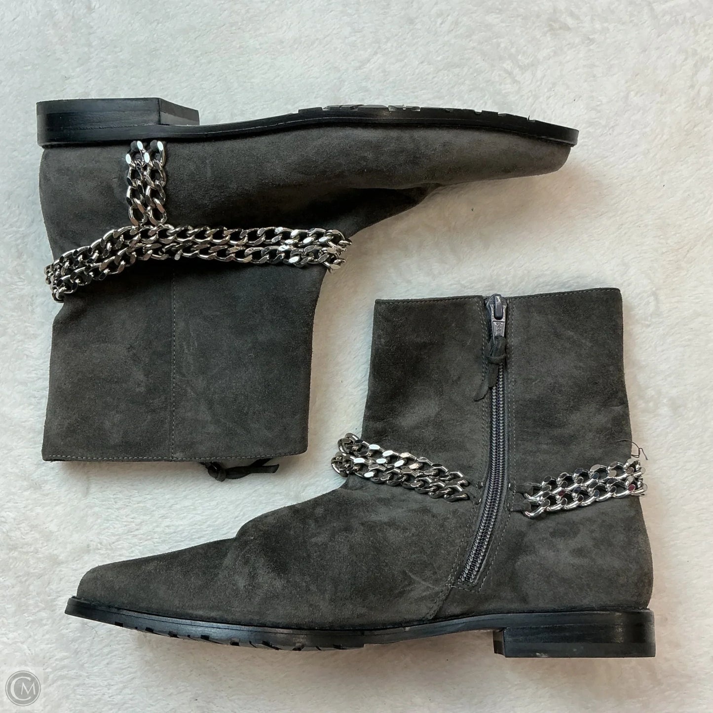 Boots Designer By Stuart Weitzman In Grey, Size: 6