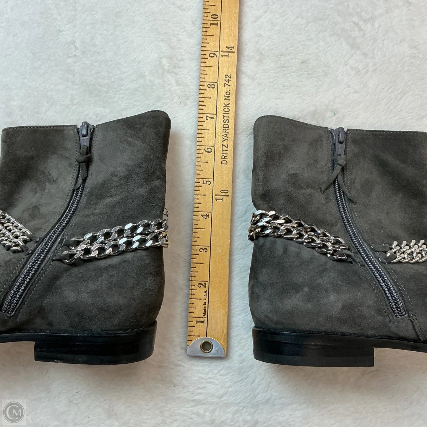 Boots Designer By Stuart Weitzman In Grey, Size: 6