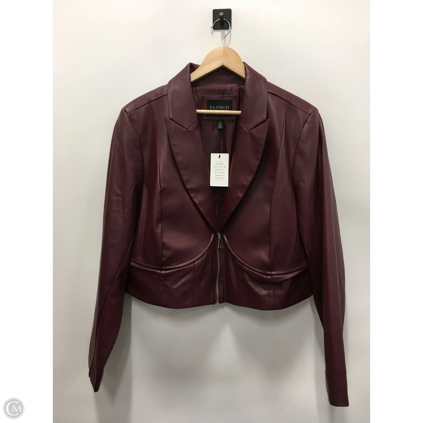 Jacket Other By Eloquii In Red, Size: 22