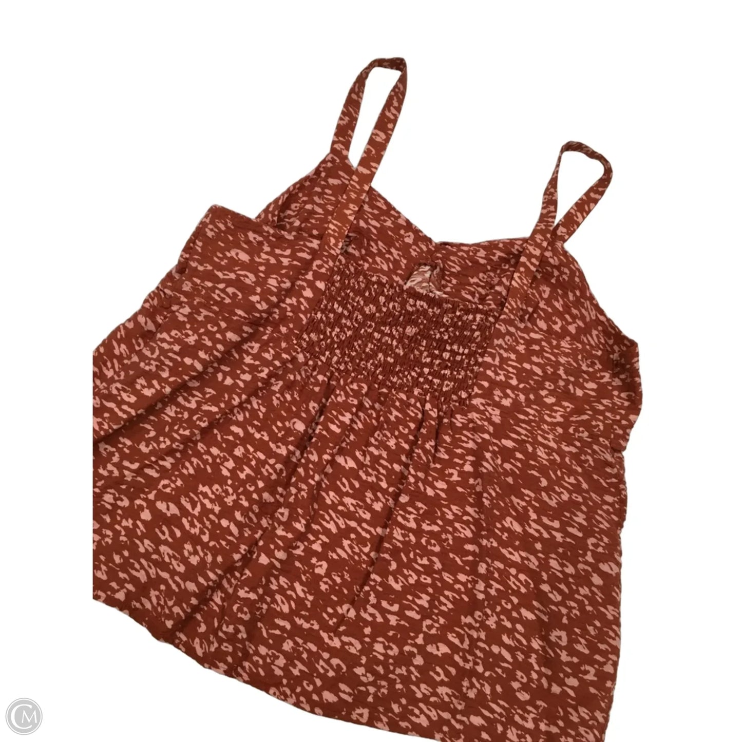 Top Sleeveless By Simply Vera In Orange, Size: Xl