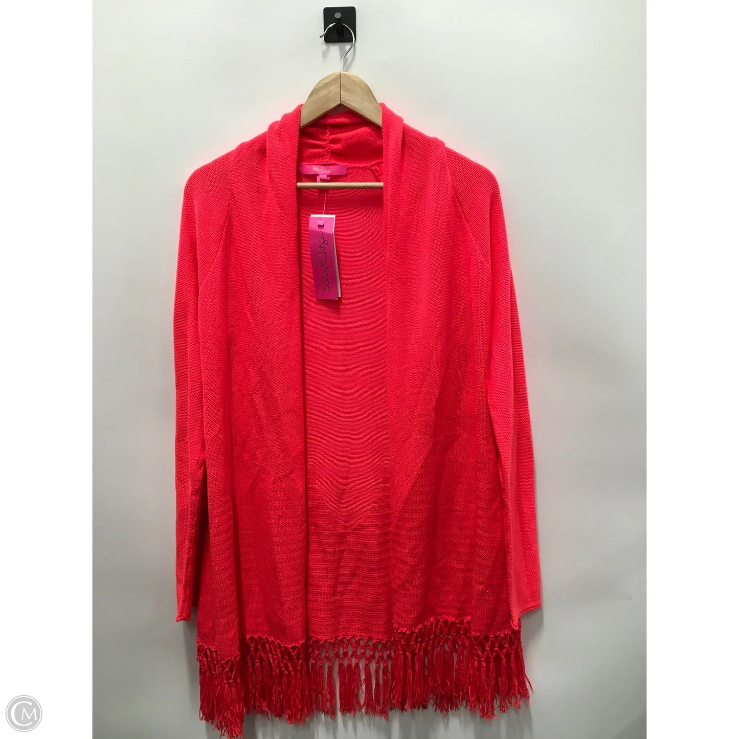 Sweater Cardigan Designer By Lilly Pulitzer In Orange, Size: M