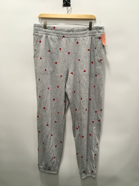 Pants Lounge By Colsie In Grey & Red, Size: L