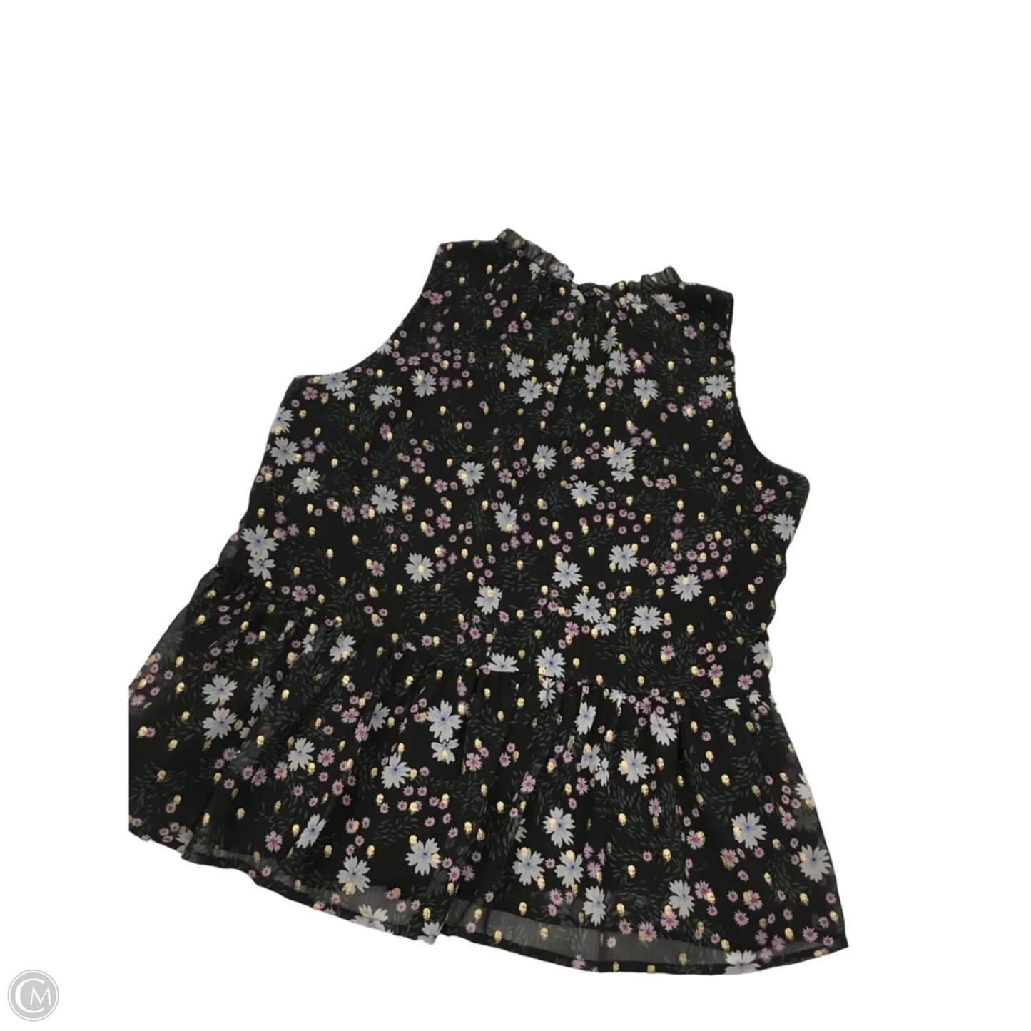 Top Sleeveless By Loft In Floral Print, Size: Mp