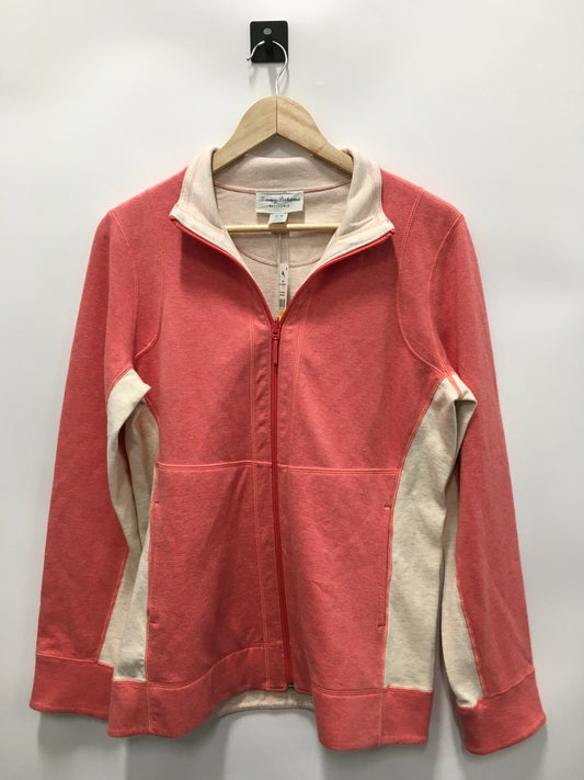 Athletic Jacket By Tommy Bahama In Pink & Tan, Size: M