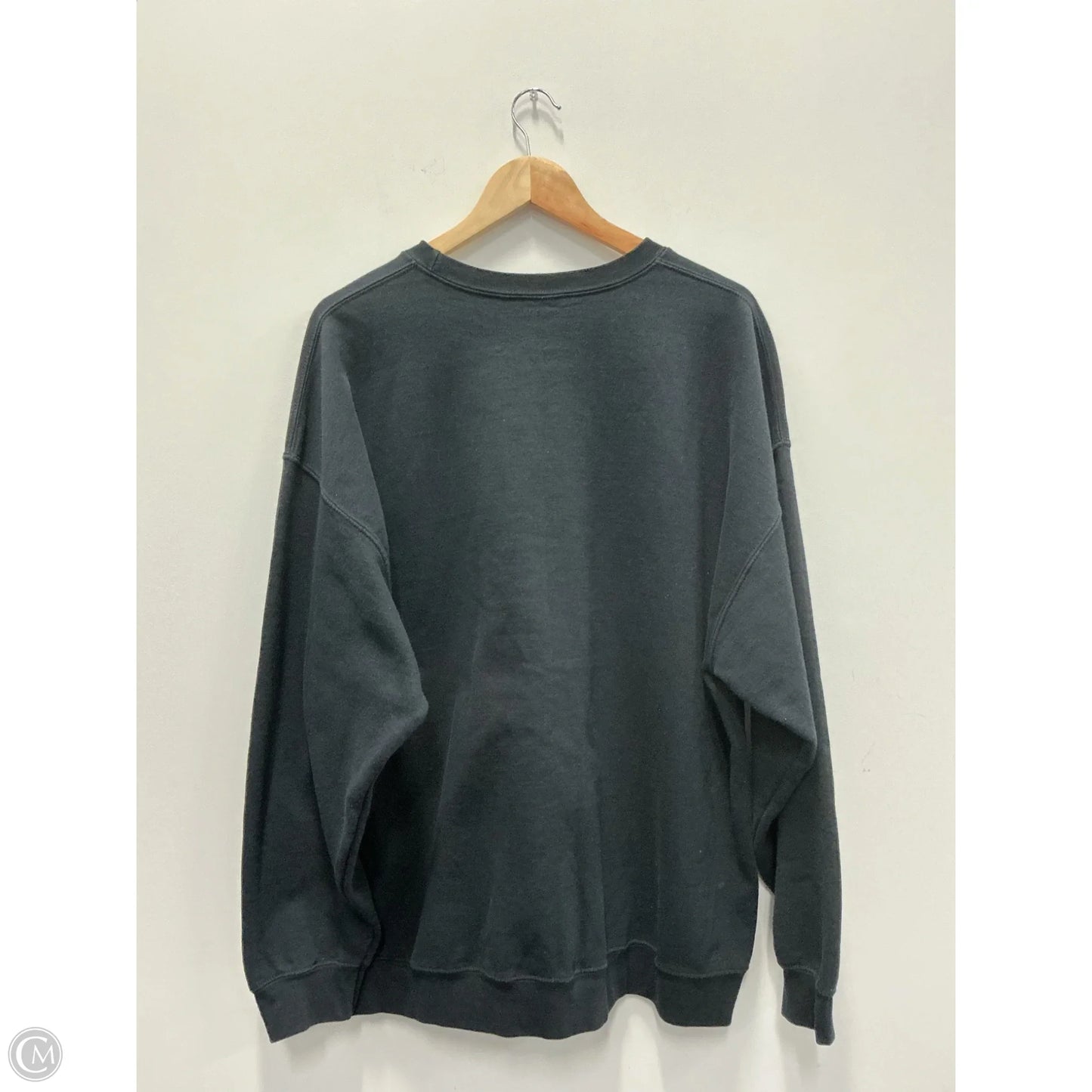 Sweatshirt Crewneck By Clothes Mentor In Black, Size: 1x