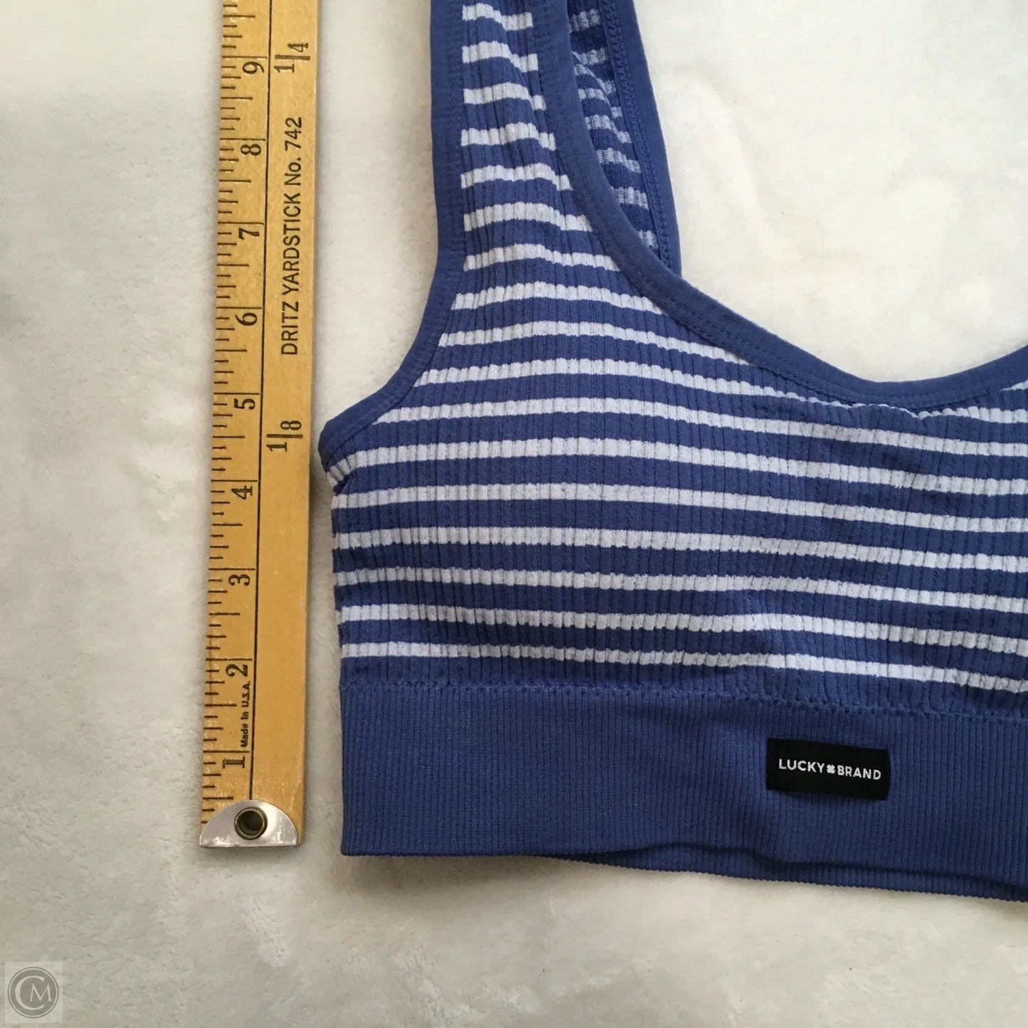 Athletic Bra By Lucky Brand In Blue, Size: M