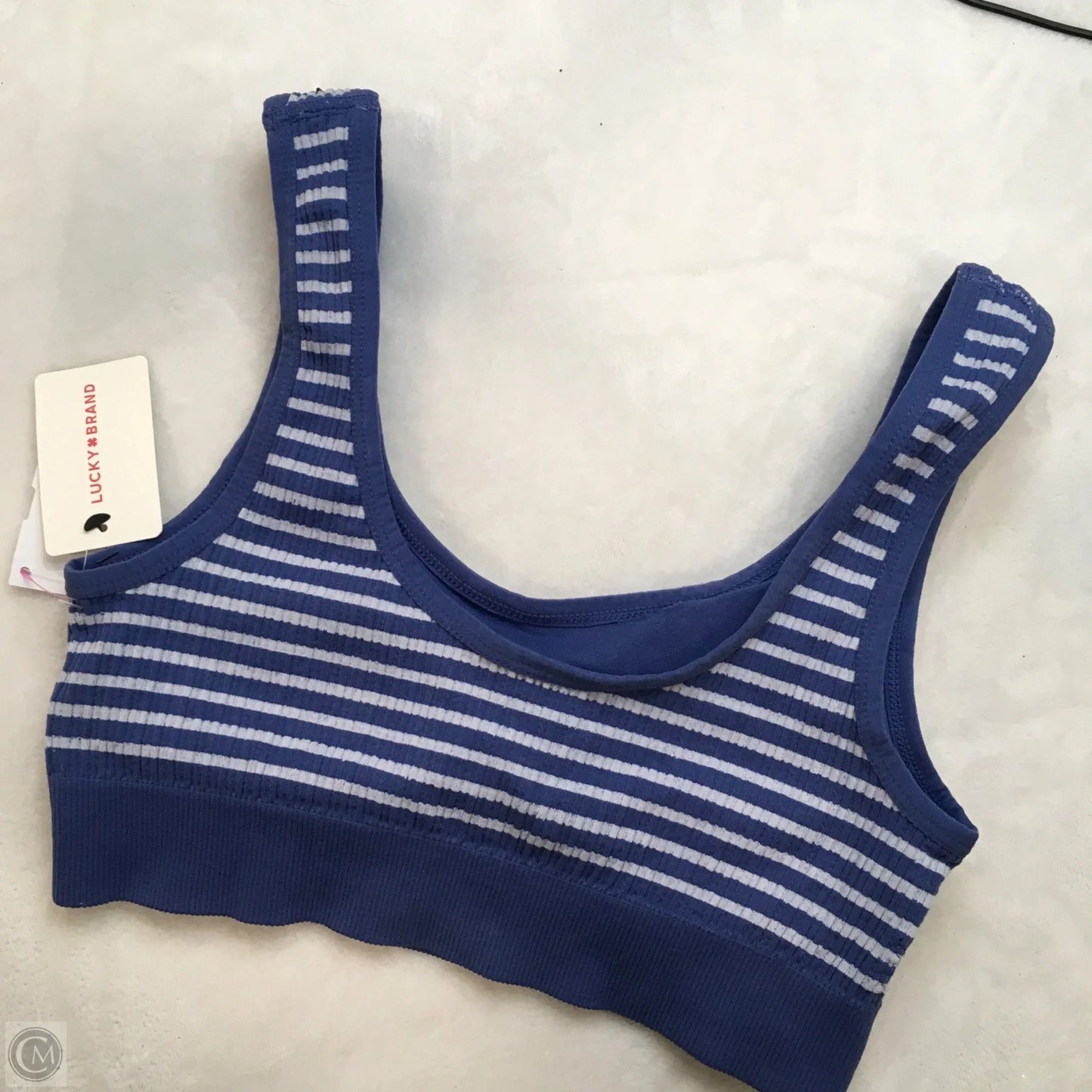 Athletic Bra By Lucky Brand In Blue, Size: M