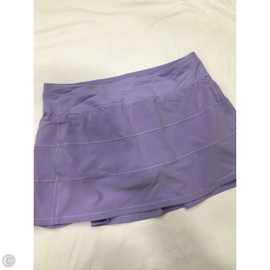 Athletic Skirt By Lululemon In Purple, Size: 10