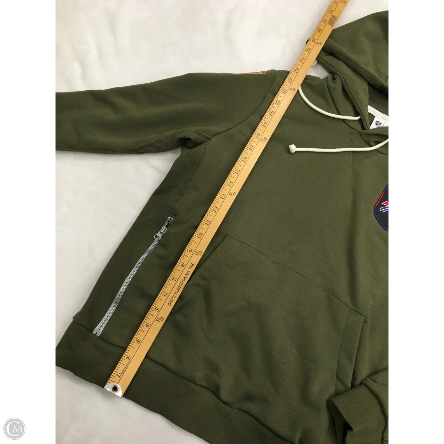 Sweatshirt Hoodie By Nfl In Green, Size: L