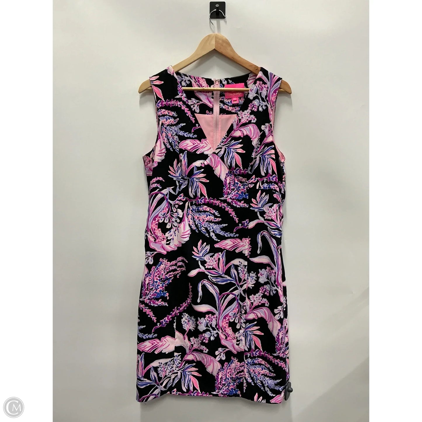 Dress Designer By Lilly Pulitzer In Black & Purple, Size: 12