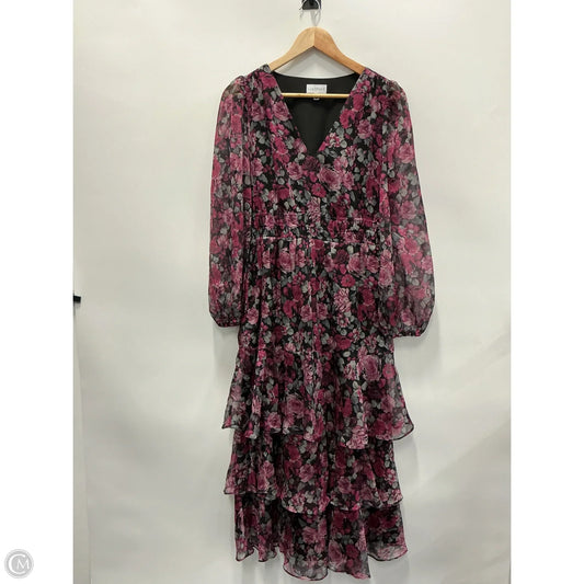 Dress Casual Maxi By Lucy Paris In Black & Pink, Size: M