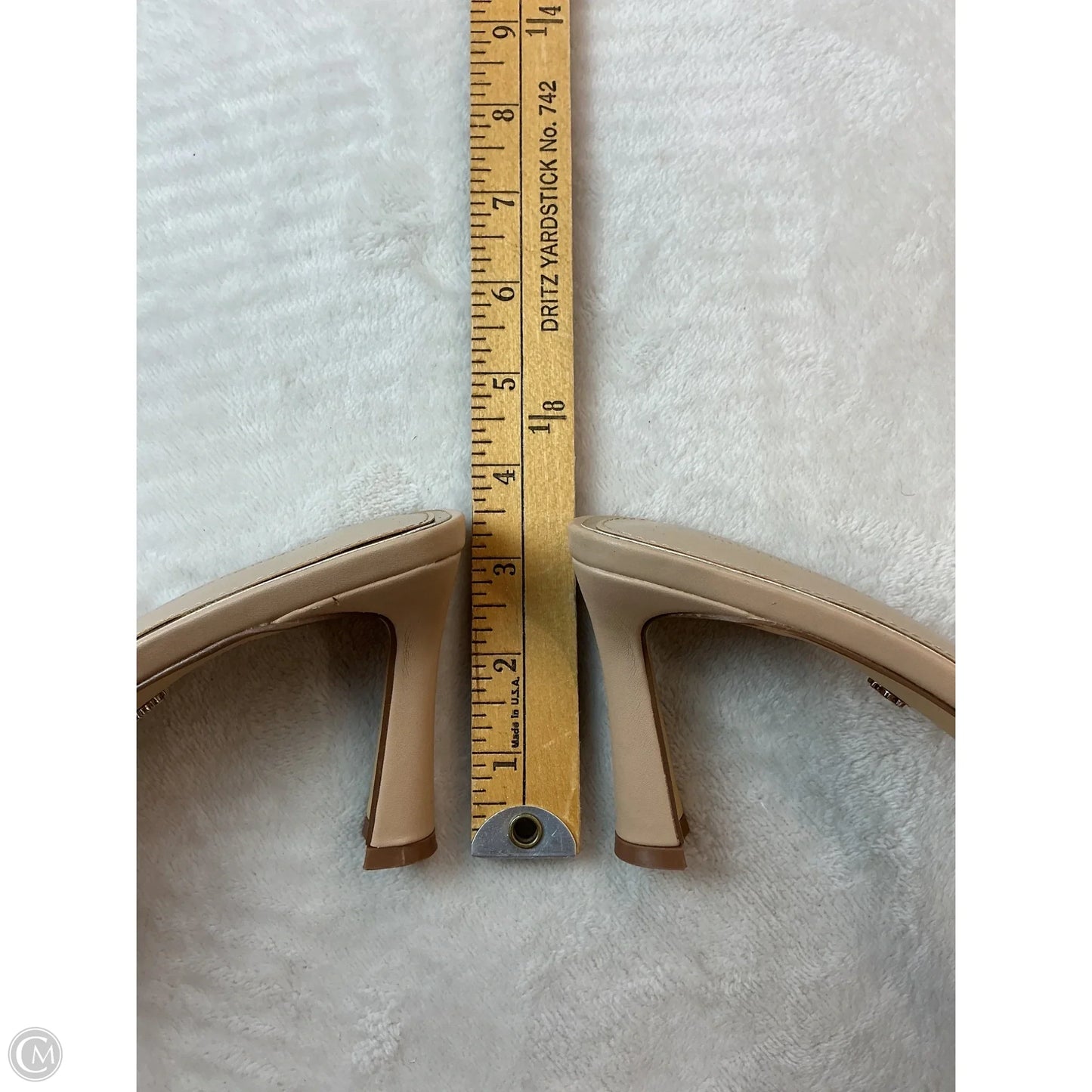 Sandals Heels Block By White House Black Market In Tan, Size: 7.5