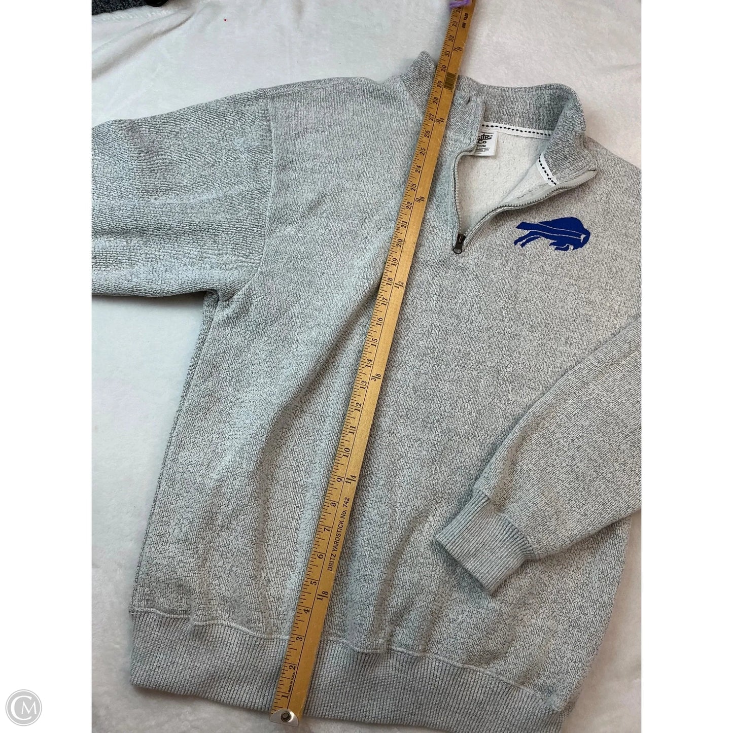 Sweatshirt Collar By Clothes Mentor In Grey, Size: M