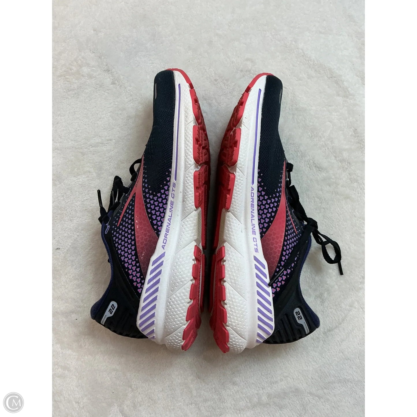 Shoes Athletic By Brooks In Black & Purple, Size: 9.5