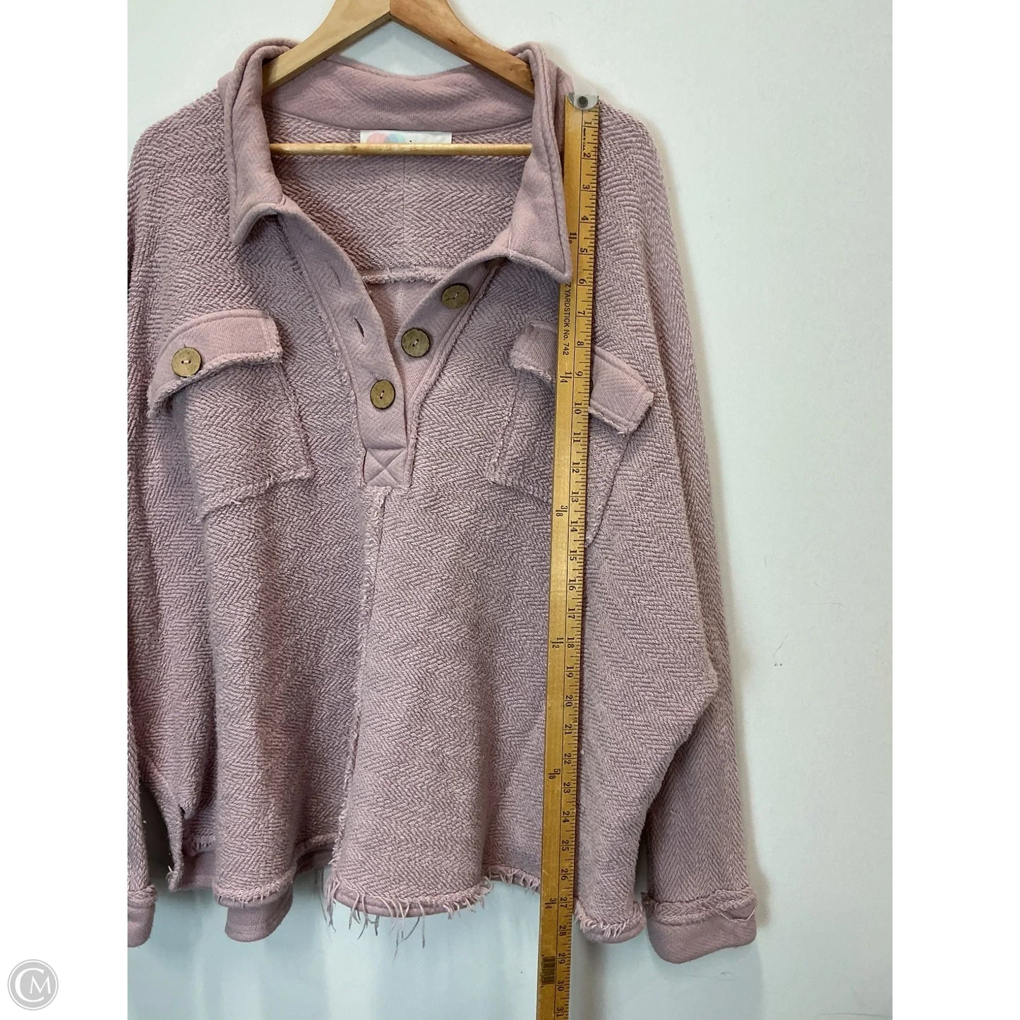 Sweatshirt Collar By Free People In Purple, Size: S