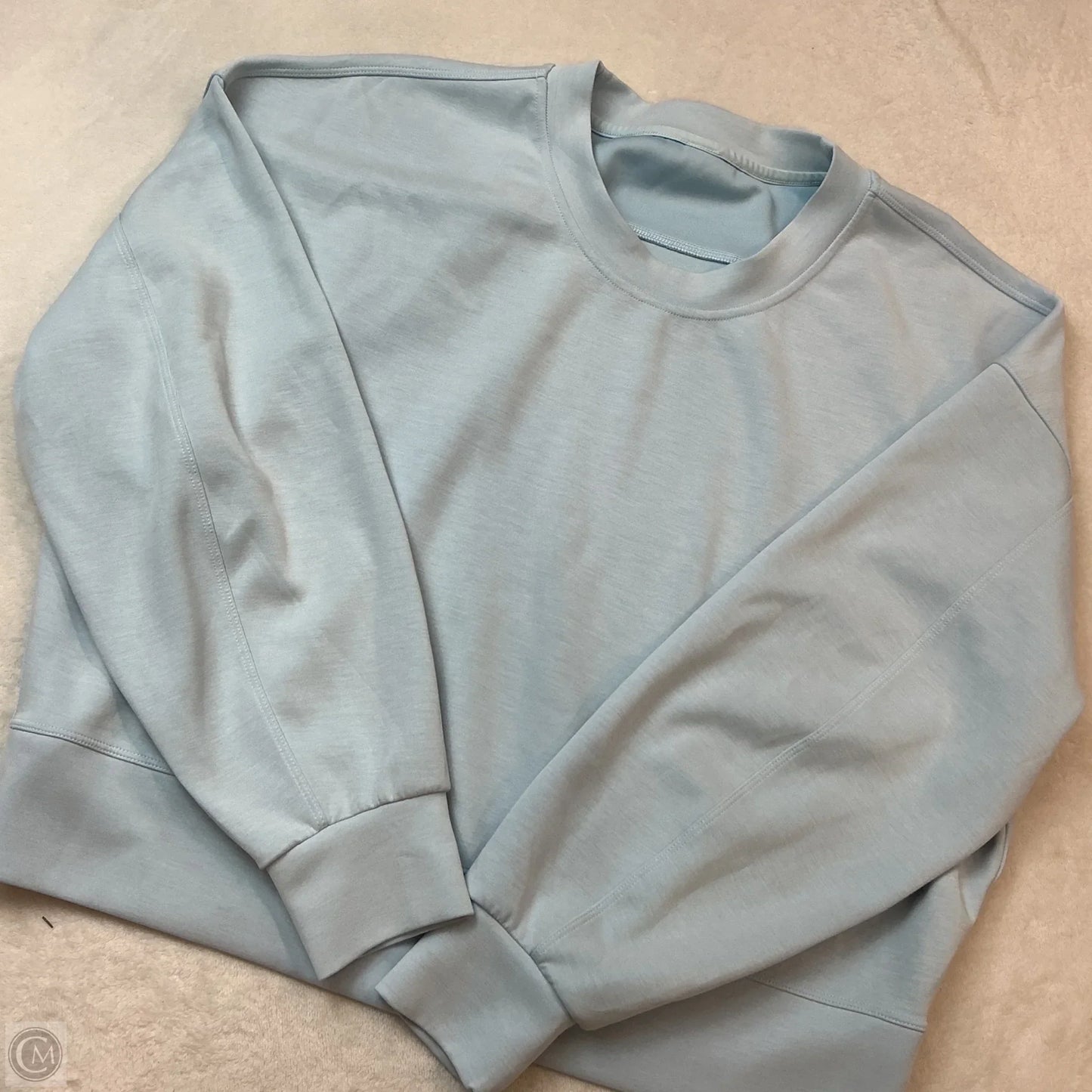 Athletic Sweatshirt Crewneck By Lululemon In Blue, Size: 8