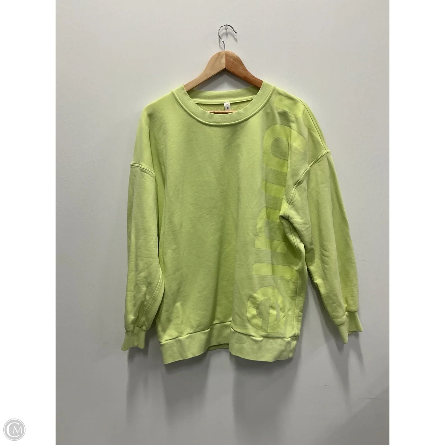 Athletic Sweatshirt Crewneck By Lululemon In Green, Size: 10
