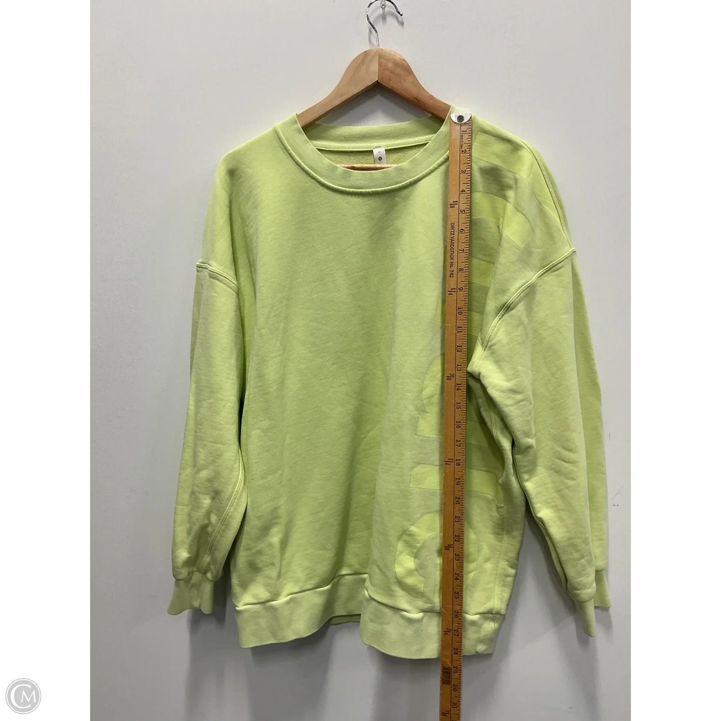 Athletic Sweatshirt Crewneck By Lululemon In Green, Size: 10
