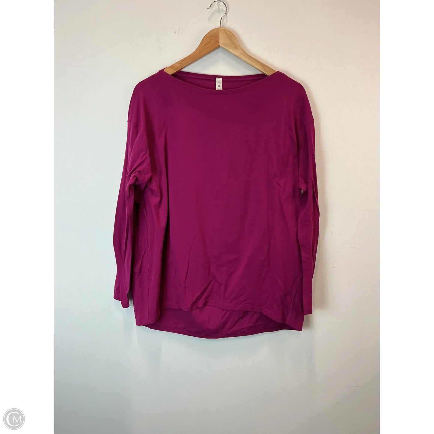 Athletic Top Long Sleeve Crewneck By Lululemon In Purple, Size: 10