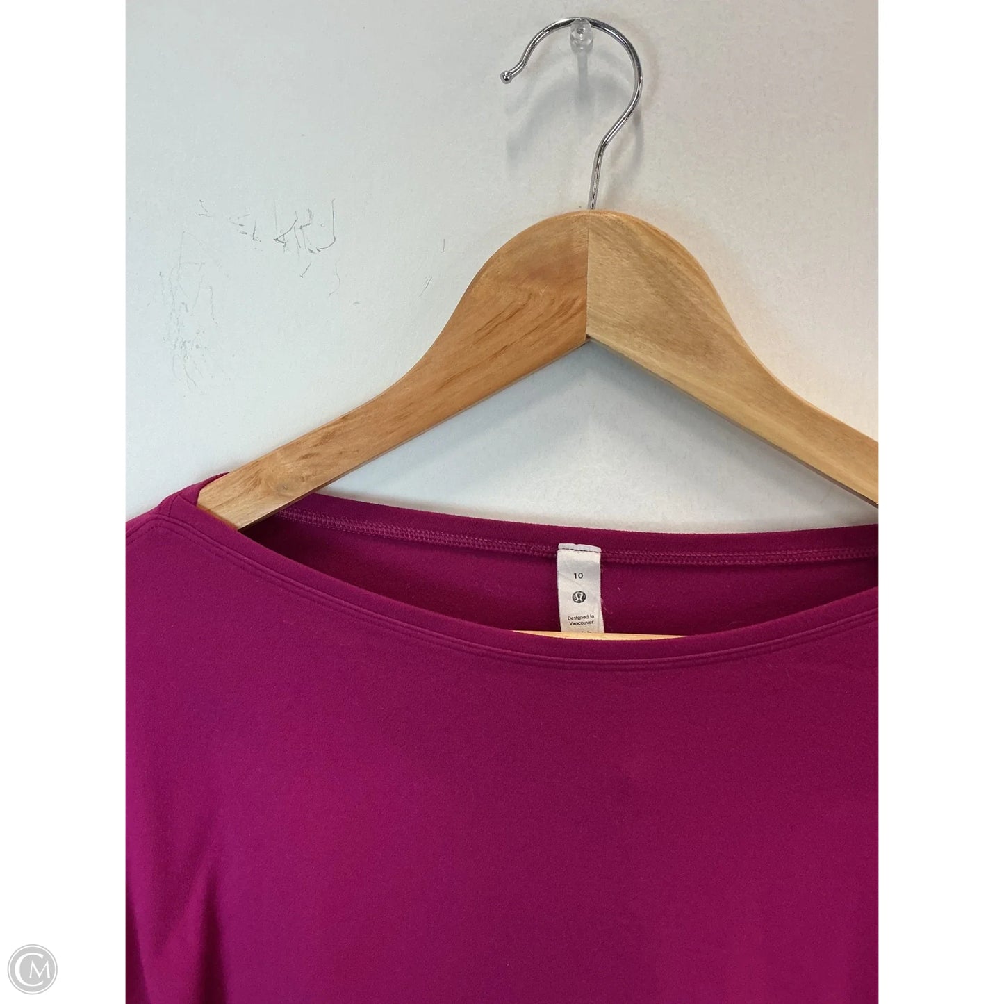 Athletic Top Long Sleeve Crewneck By Lululemon In Purple, Size: 10