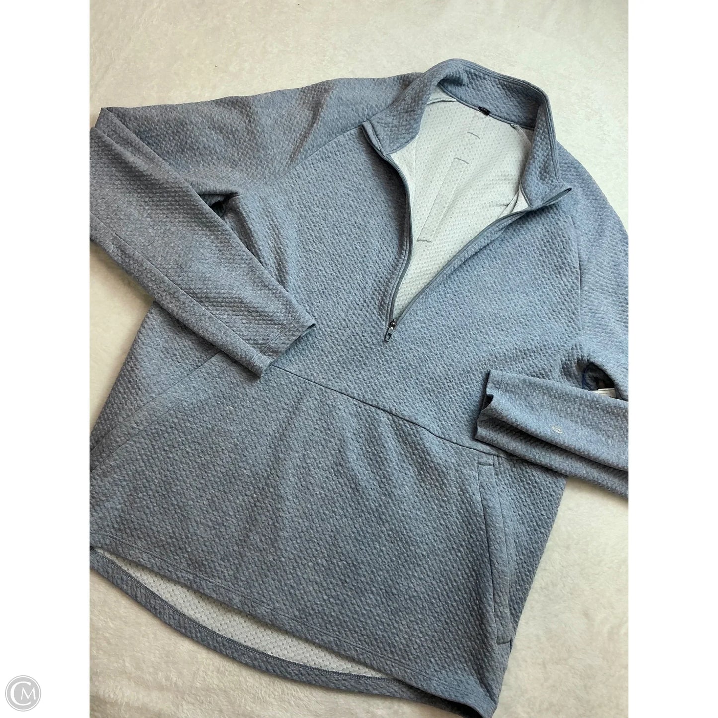 Athletic Sweatshirt Collar By Lululemon In Blue, Size: M