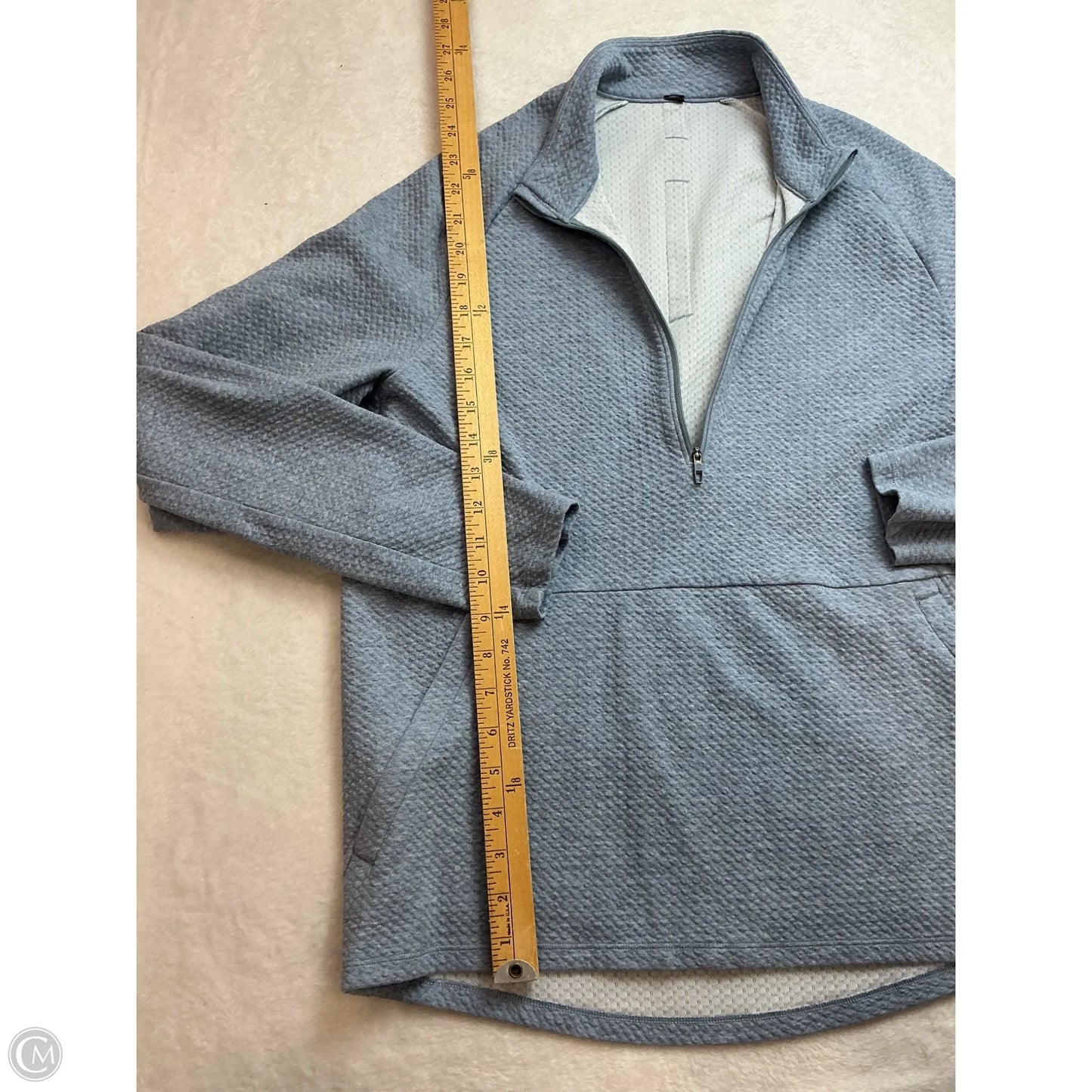 Athletic Sweatshirt Collar By Lululemon In Blue, Size: M