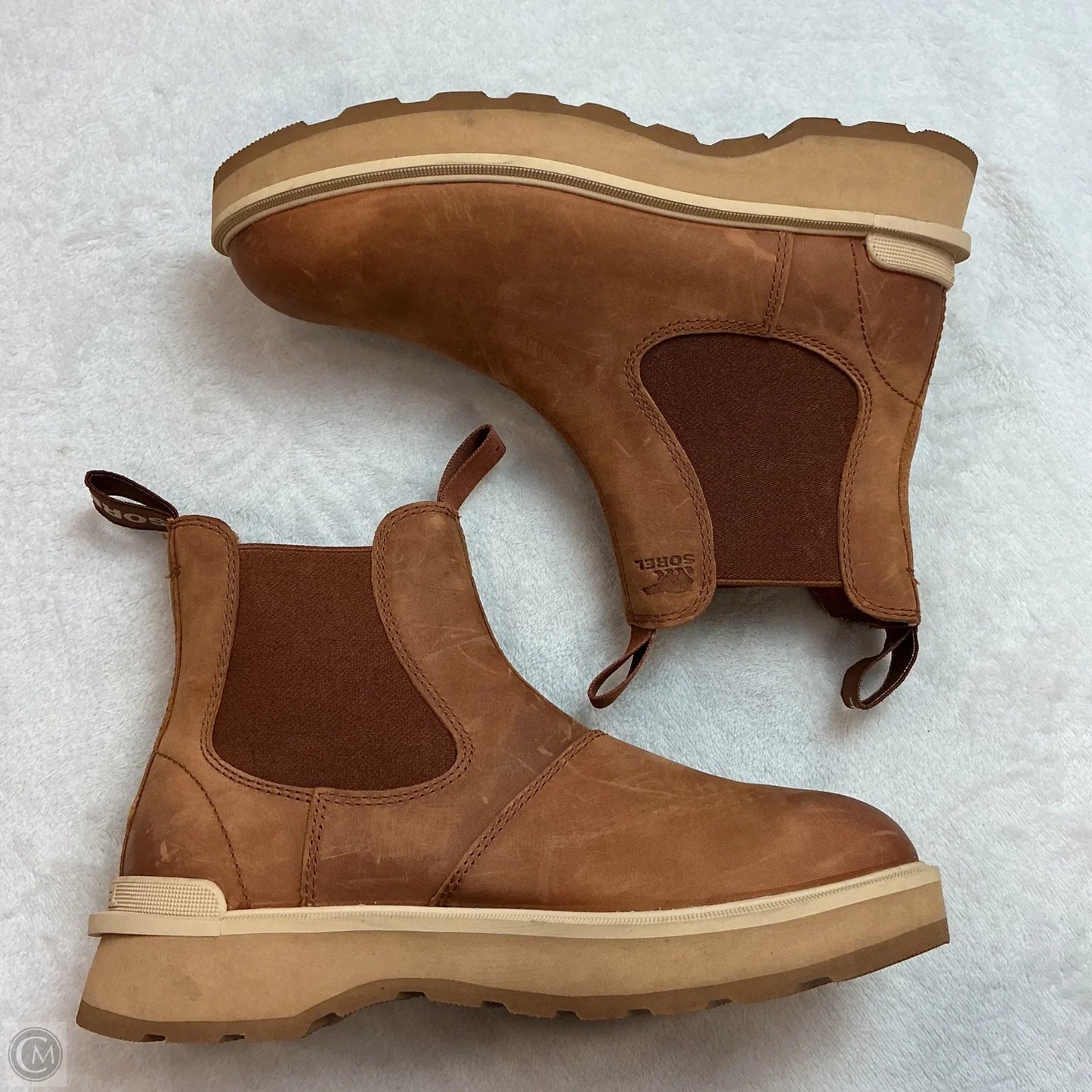 Boots Ankle Flats By Sorel In Tan, Size: 9