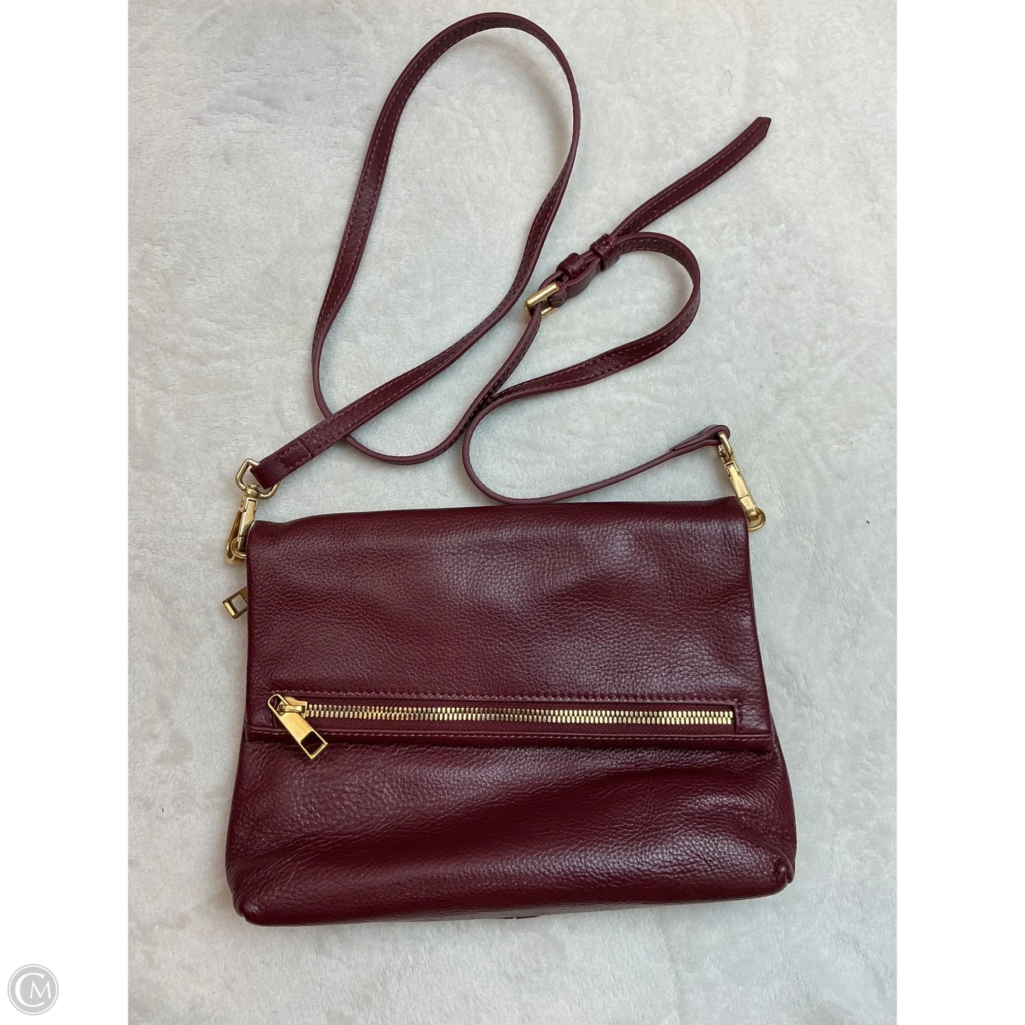 Crossbody Leather By Quince, Size: Medium