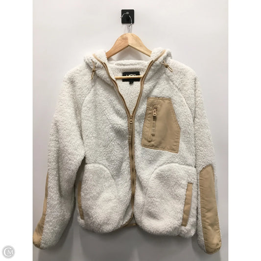 Jacket Designer By Ugg In Brown & White, Size: S