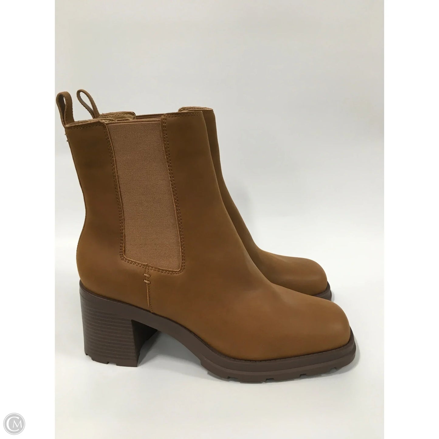 Boots Ankle Heels By Crown Vintage In Brown, Size: 11