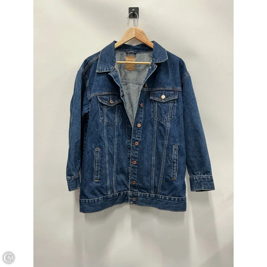 Jacket Denim By Gap In Blue Denim, Size: Mp