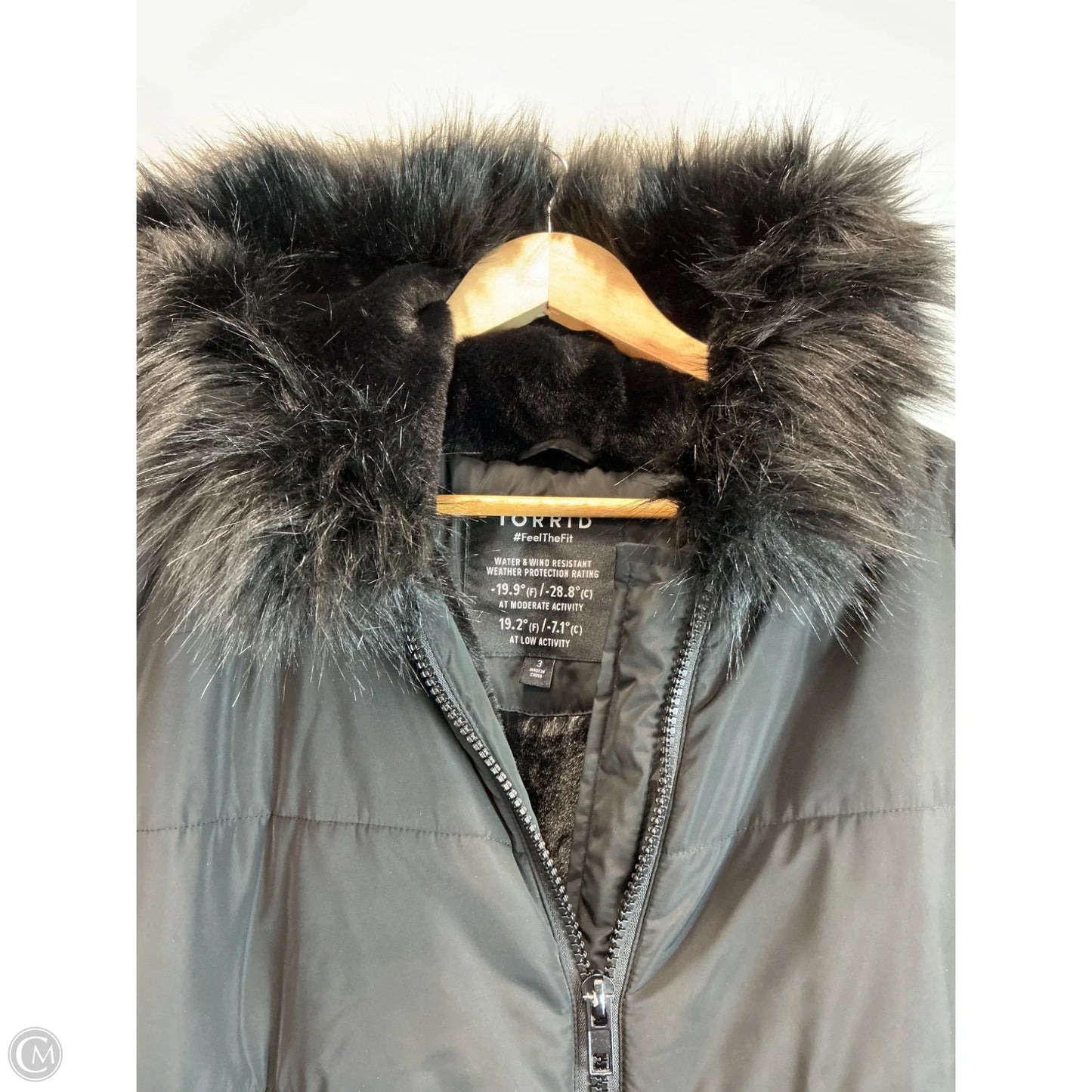 Coat Parka By Torrid In Black, Size: 3x