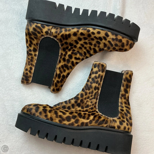 Boots Designer By Stuart Weitzman In Animal Print, Size: 6.5